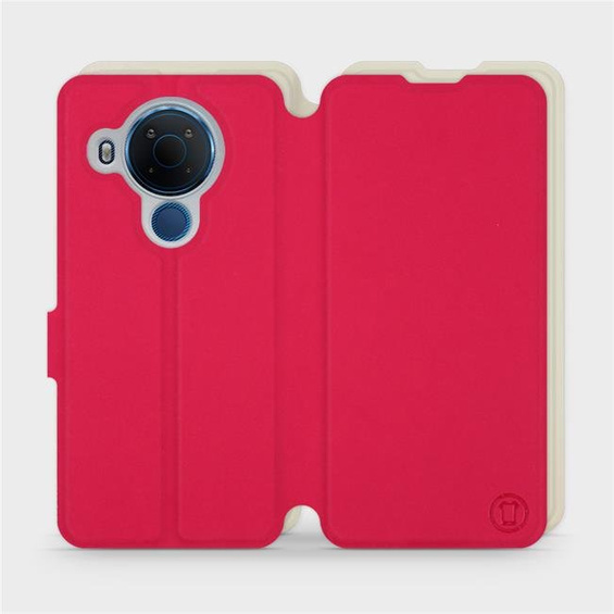 Hülle für Nokia 5.4 - Farbe Rot mit Platin