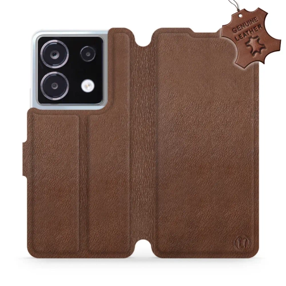 Hülle für Xiaomi POCO X6 - Farbe Brown Leather
