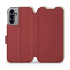 Hülle für Samsung Galaxy A14 4G - Farbe Dunkelrot mit Platin