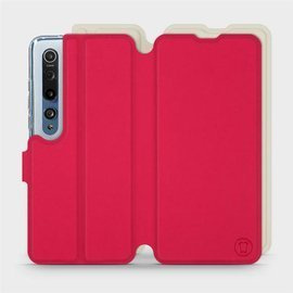 Hülle für Xiaomi Mi 10 - Farbe Rot mit Platin