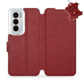 Hülle für OPPO Reno 12 5G - Farbe Dark Red Leather