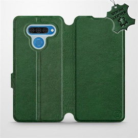 Hülle für LG Q60 - Farbe Green Leather