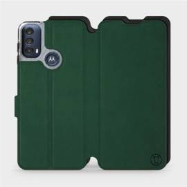 Hülle für Motorola Moto E30 - Farbe Grün mit Schwarz