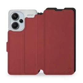 Hülle für Xiaomi Redmi Note 13 PRO Plus - Farbe Dunkelrot mit Schwarz