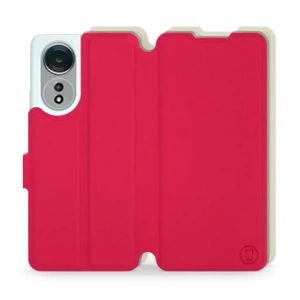 Hülle für OPPO A58 - Farbe Rot mit Platin