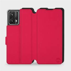 Hülle für Realme 9 5G - Farbe Rot mit Schwarz