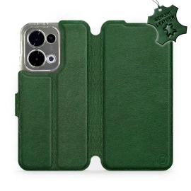 Hülle für OPPO Reno 13 - Farbe Green Leather