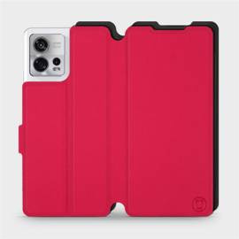 Hülle für Motorola Edge 30 Fusion - Farbe Rot mit Schwarz