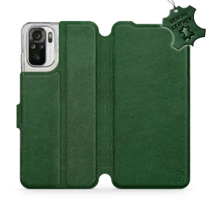 Hülle für Xiaomi Redmi Note 10s - Farbe Green Leather