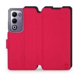 Hülle für OPPO A5m - Farbe Rot mit Schwarz
