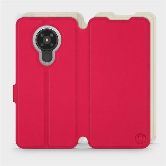 Hülle für Nokia 5.3 - Farbe Rot mit Platin