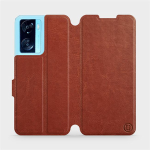 Hülle für OPPO A57S - Farbe Brown&Orange