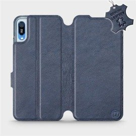 Hülle für Huawei Y6 2019 - Farbe Blue Leather