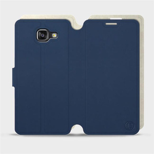 Hülle für Samsung Galaxy A5 2016 - Farbe Marineblau mit Platin