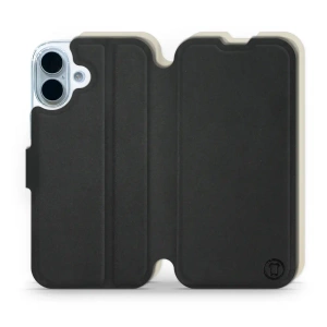 Hülle für Apple iPhone 17 - Farbe Schwarz mit Platin