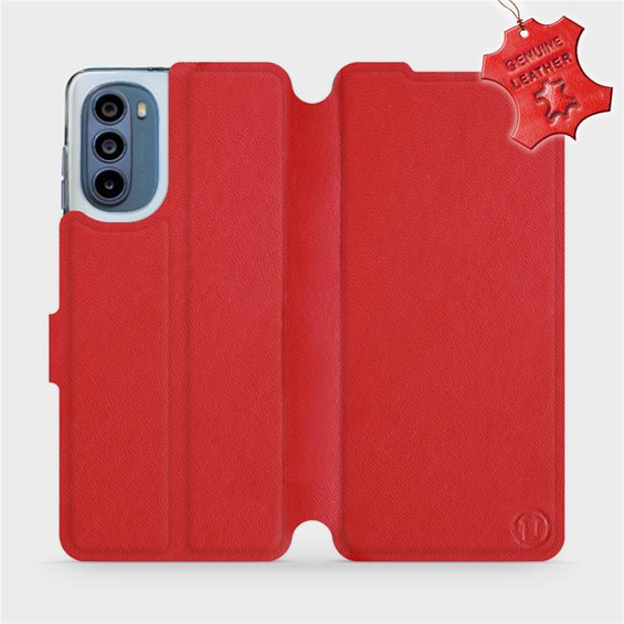 Hülle für Motorola Moto G62 5G - Farbe Red Leather