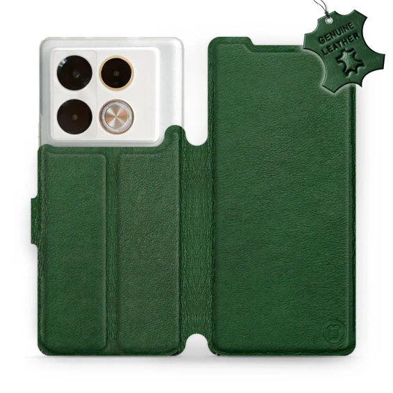 Hülle für Infinix Note 40 Pro Plus - Farbe Green Leather