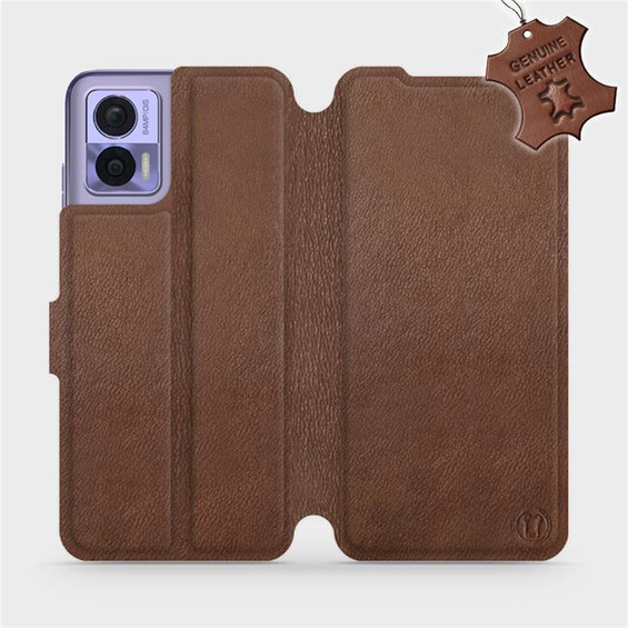 Hülle für Motorola Edge 30 Neo - Farbe Brown Leather
