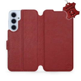 Hülle für Samsung Galaxy M35 5G - Farbe Dark Red Leather