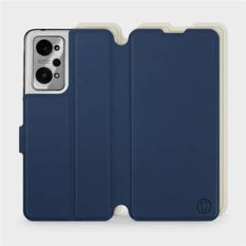 Hülle für Realme GT 2 - Farbe Marineblau mit Platin