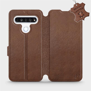 Hülle für LG K61 - Farbe Brown Leather