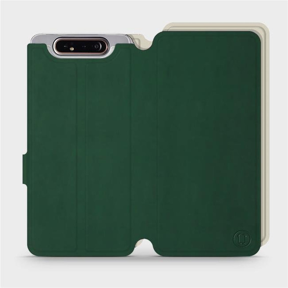 Hülle für Samsung Galaxy A80 - Farbe Grün mit Platin