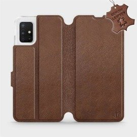 Hülle für Samsung Galaxy A51 - Farbe Brown Leather