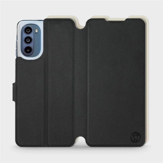 Hülle für Motorola Moto G62 5G - Farbe Schwarz mit Platin