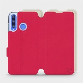 Hülle für Huawei Honor 20 Lite - Farbe Rot mit Platin