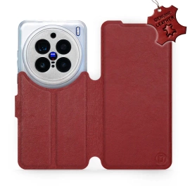 Hülle für Vivo X200 Pro 5G - Farbe Dark Red Leather