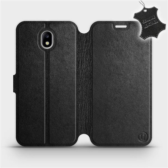 Hülle für Samsung Galaxy J7 2017 - Farbe Black Leather