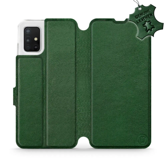 Hülle für Samsung Galaxy A51 5G - Farbe Green Leather