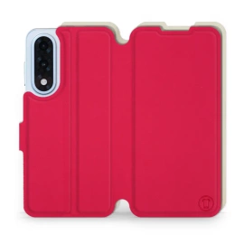 Hülle für OnePlus Nord 5 - Farbe Rot mit Platin