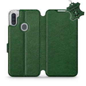 Hülle für Samsung Galaxy M11 - Farbe Green Leather
