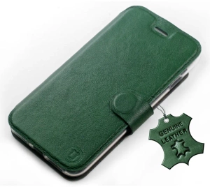 Hülle für Realme 8i - Farbe Green Leather