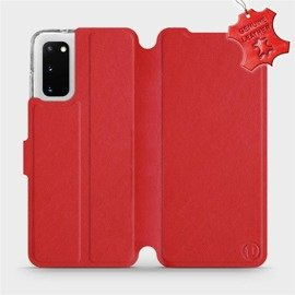 Leder Hülle für Samsung Galaxy S20 - Farbe Red Leather