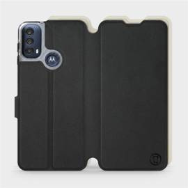 Hülle für Motorola Moto E40 - Farbe Schwarz mit Platin