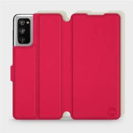 Hülle für Samsung Galaxy S20 FE - Farbe Rot mit Platin