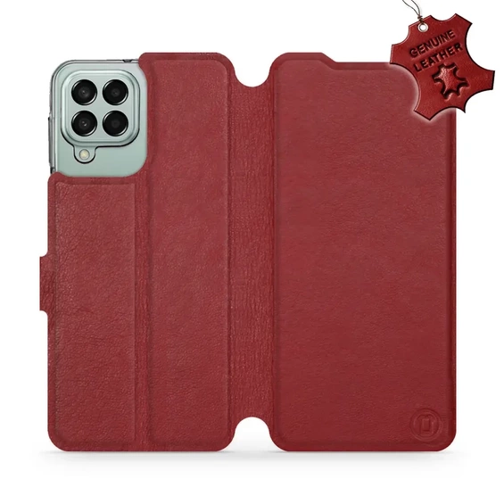 Hülle für Samsung Galaxy M33 5G - Farbe Dark Red Leather