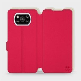 Hülle für Xiaomi POCO X3 Pro - Farbe Rot mit Platin