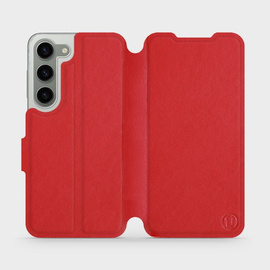 Hülle für Samsung Galaxy S23 - Farbe Red Leather