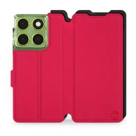 Hülle für Motorola Edge 70 - Farbe Rot mit Schwarz