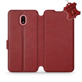 Hülle für Xiaomi Redmi 8A - Farbe Dark Red Leather
