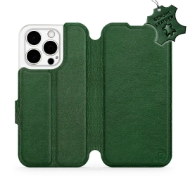 Hülle für Apple iPhone 15 Pro - Farbe Green Leather