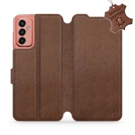 Hülle für Samsung Galaxy M13 - Farbe Brown Leather