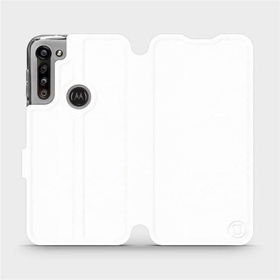 Hülle für Motorola Moto G8 Power - Farbe White&Gray