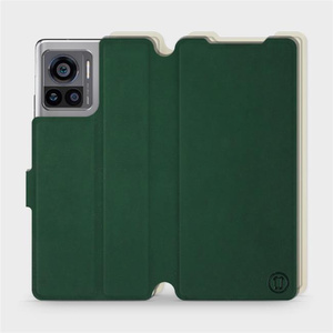 Hülle für Motorola Edge 30 Ultra - Farbe Grün mit Platin