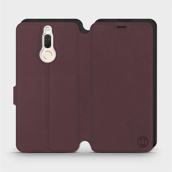 Hülle für Huawei Mate 10 Lite - Farbe Burgund mit Schwarz