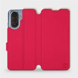 Hülle für Huawei Nova Y70 - Farbe Rot mit Platin