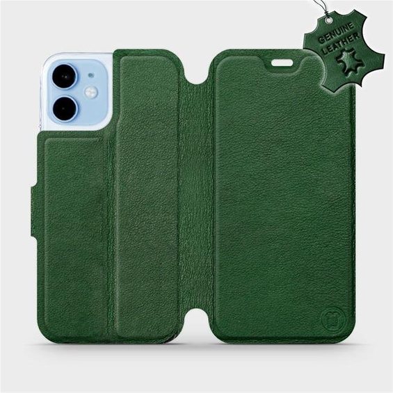 Hülle für Apple iPhone 12 mini - Farbe Green Leather
